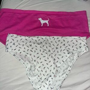 🆕 Victorias Secret PINK lot of 2 hiphugger and cheeky panties sz XL